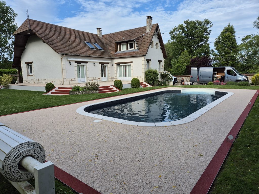 Installation de plage en résine à Rouen